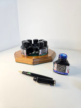 Load image into Gallery viewer, Diamine Circle Solid Wood Ink Stand - Limited Edition
