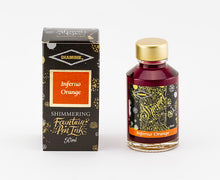 Load image into Gallery viewer, Diamine Shimmering Ink 50ml - Inferno Orange

