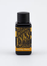 Load image into Gallery viewer, A bottle of 30ml Diamine Honey Burst fountain pen ink, in front of a white background.
