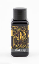 Load image into Gallery viewer, A bottle of 30ml Diamine Earl Grey fountain pen ink, in front of a white background.
