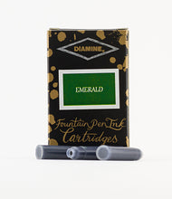 Load image into Gallery viewer, Diamine Fountain Pen Ink Cartridges - Emerald
