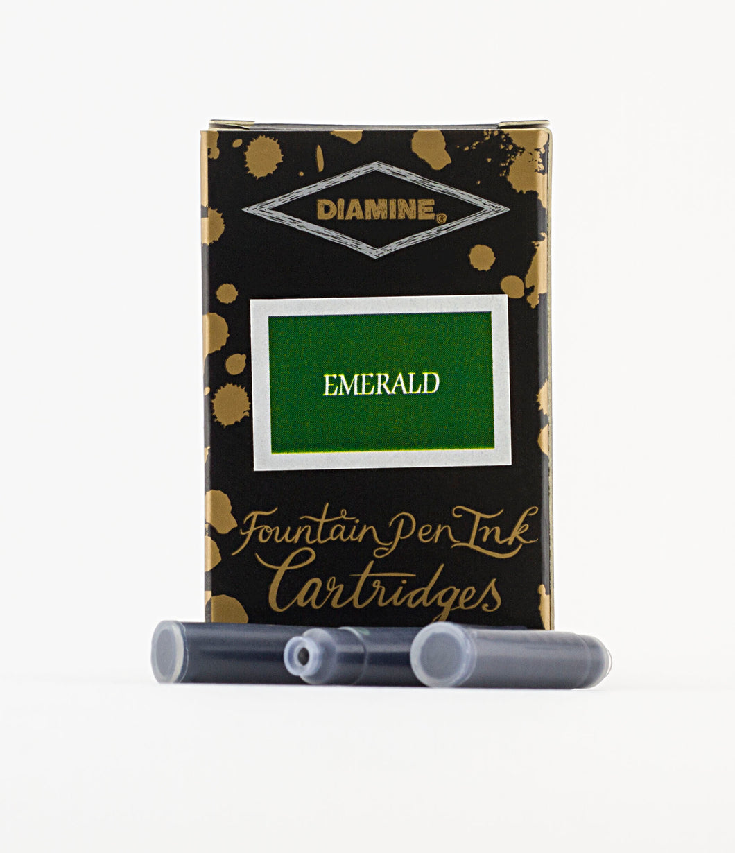 Diamine Fountain Pen Ink Cartridges - Emerald