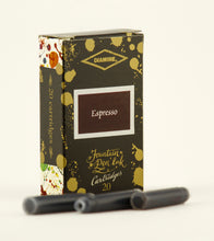 Load image into Gallery viewer, Diamine Fountain Pen Ink Cartridges - 150th Anniversary - Espresso

