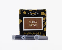 Load image into Gallery viewer, Diamine Fountain Pen Ink Cartridges - Saddle Brown
