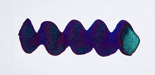 Diamine Shimmer & Sheen Fountain Pen Ink - Inkvent Blue Edition - Happy Holidays