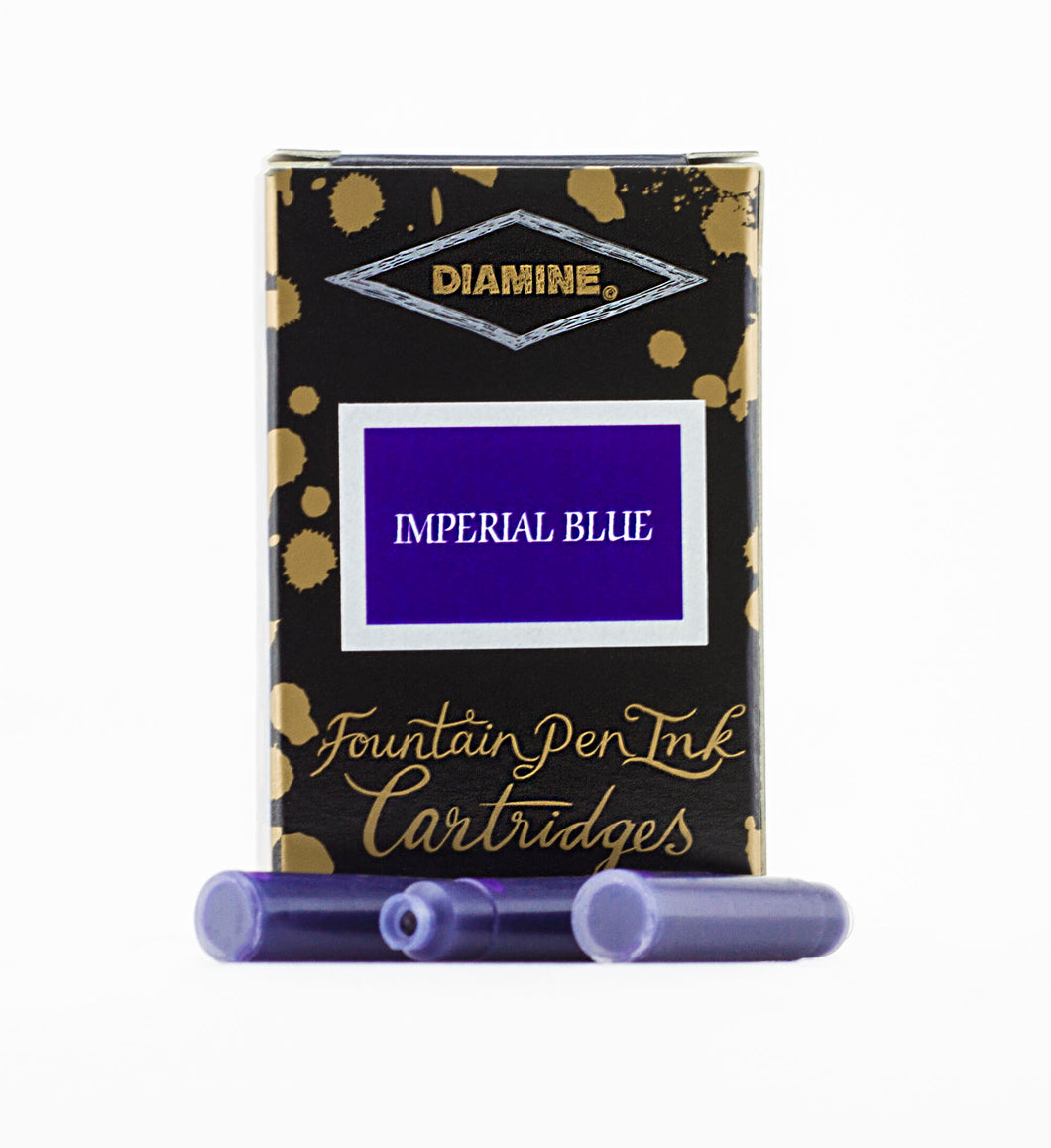 Diamine Fountain Pen Ink Cartridges - Imperial Blue