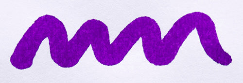 A colour swatch of Diamine Violet fountain pen ink.