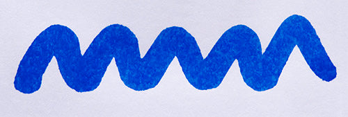 A colour swatch of Diamine Florida Blue fountain pen ink.