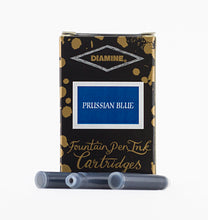 Load image into Gallery viewer, Diamine Fountain Pen Ink Cartridges - Prussian Blue
