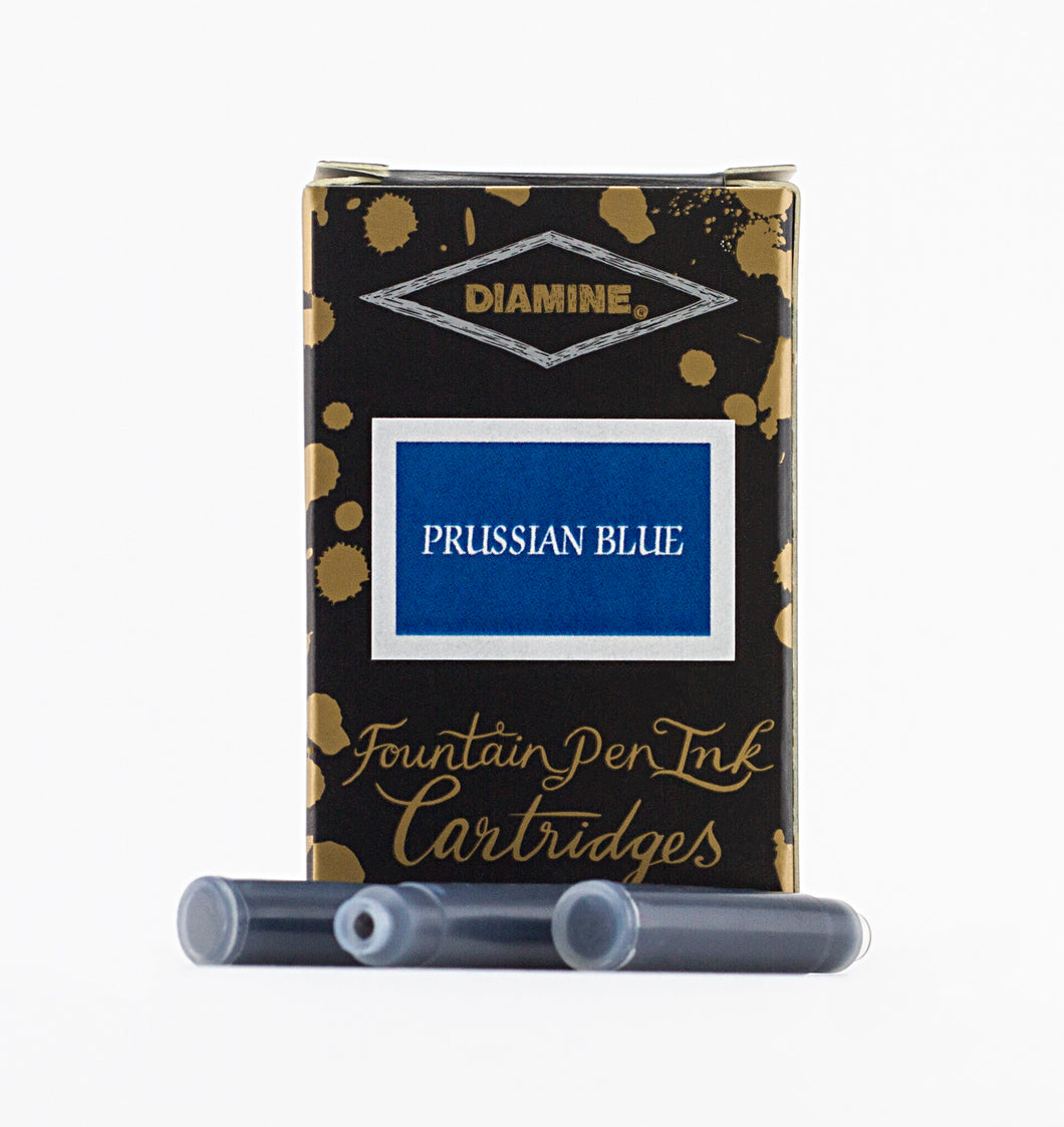 Diamine Fountain Pen Ink Cartridges - Prussian Blue