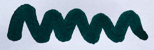 A colour swatch of Diamine Teal fountain pen ink.