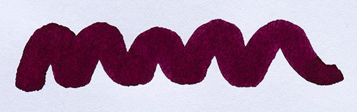 A colour swatch of Diamine Grape fountain pen ink.